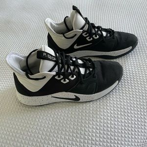 Nike Paul George PG3 TB Basketball Shoes - Black/White Oreo